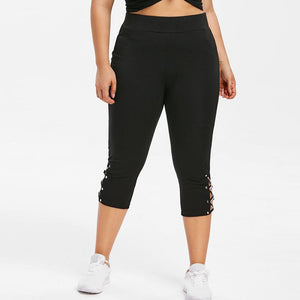 Plus Size Cropped Leggings - deem-gaze.com