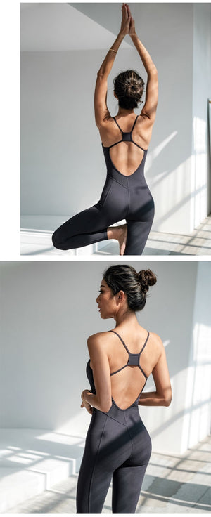 Backless Workout Athletic Suit - deem-gaze.com