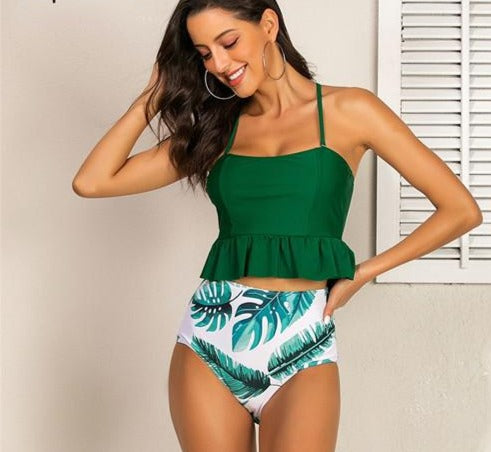 Ruffle Bikini Swimwear - deem-gaze.com