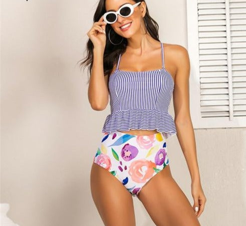 Ruffle Bikini Swimwear - deem-gaze.com