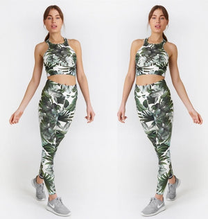 Floral Printed Gym Set - deem-gaze.com