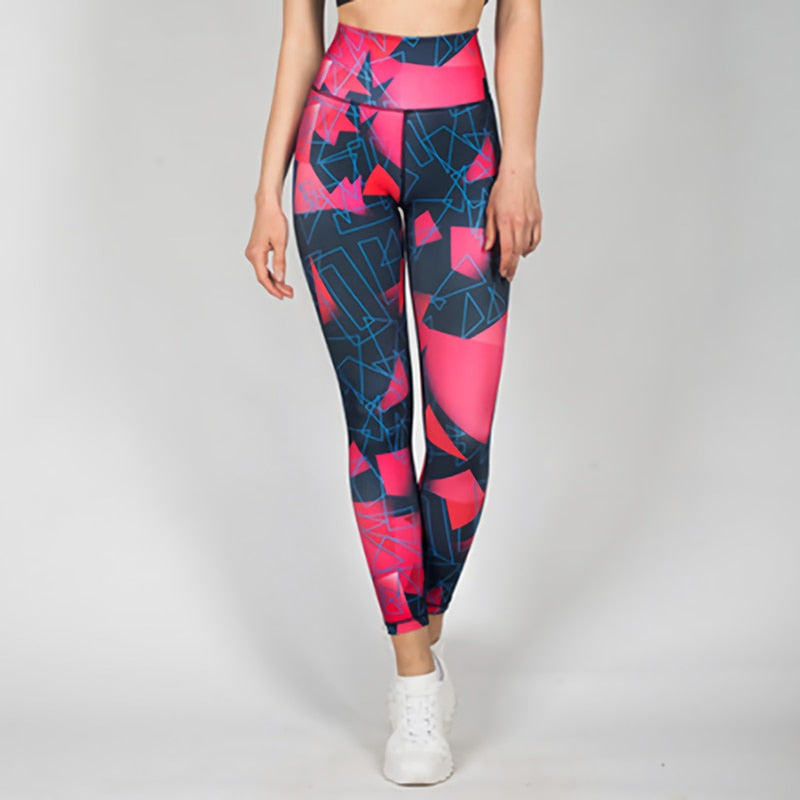 Print Elastic Skinny Leggings - deem-gaze.com