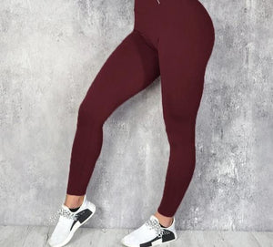 High Waist Elastic Slim Leggings - deem-gaze.com