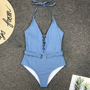 Sexy Lace Up Swimwear - deem-gaze.com