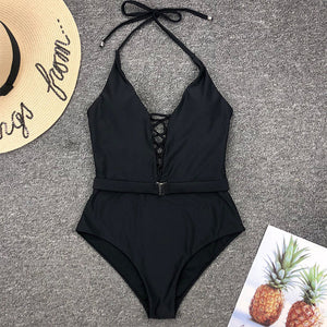 Sexy Lace Up Swimwear - deem-gaze.com