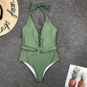 Sexy Lace Up Swimwear - deem-gaze.com