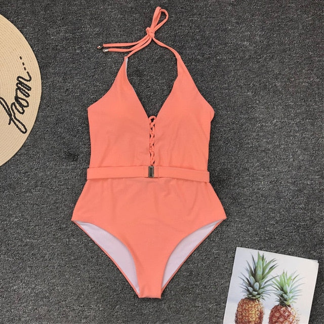 Sexy Lace Up Swimwear - deem-gaze.com