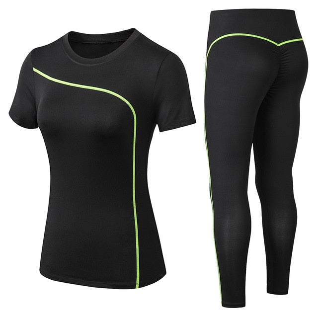 Quick Dry 2 Piece Fitness Suit - deem-gaze.com