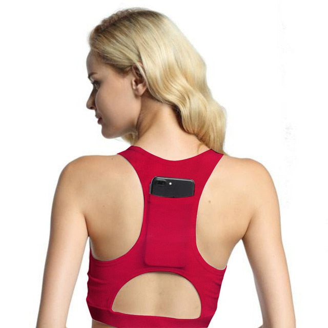 Wireless Gym Bra With Phone Pocket - deem-gaze.com