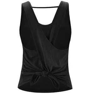 Sleeveless Backless Cross Top - deem-gaze.com