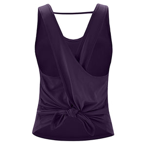 Sleeveless Backless Cross Top - deem-gaze.com