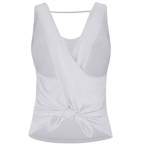 Sleeveless Backless Cross Top - deem-gaze.com