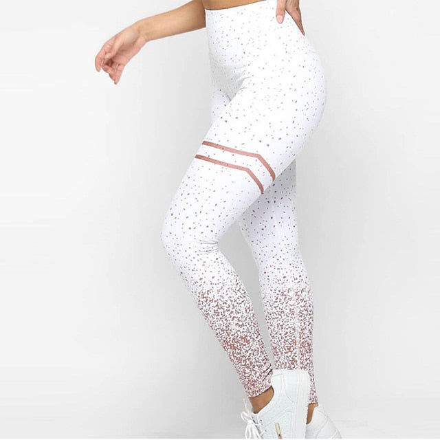 Gold Print Leggings - deem-gaze.com