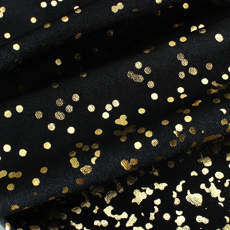 Gold Print Leggings - deem-gaze.com