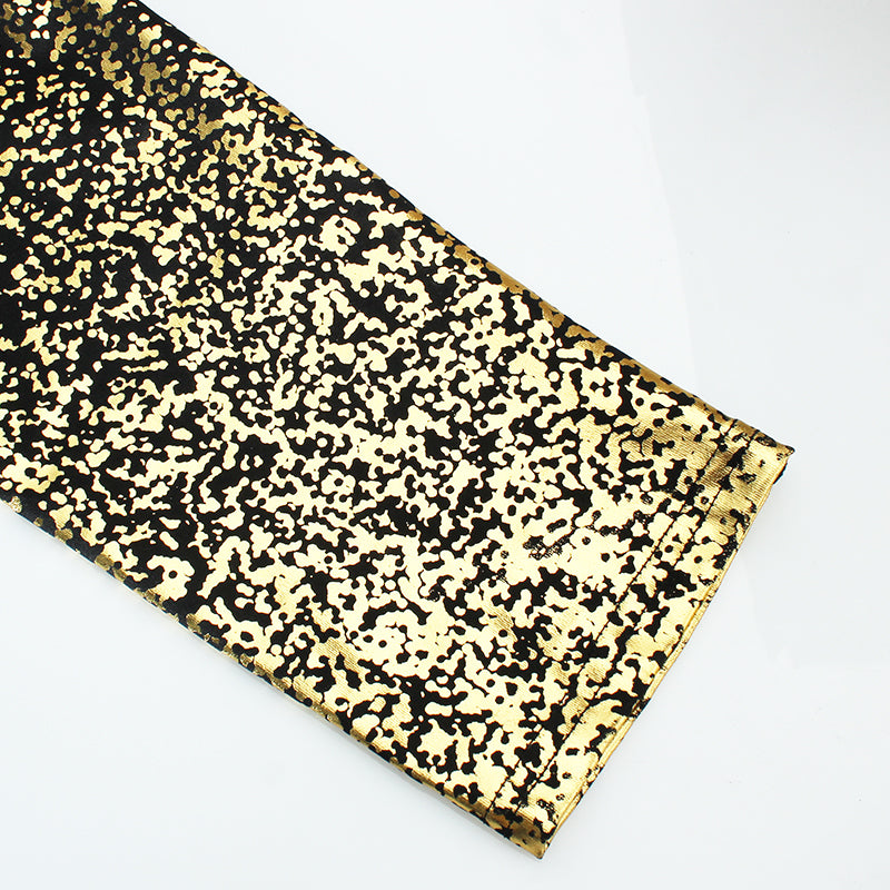 Gold Print Leggings - deem-gaze.com