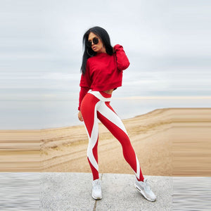 Printing Strength Slim Leggings - deem-gaze.com