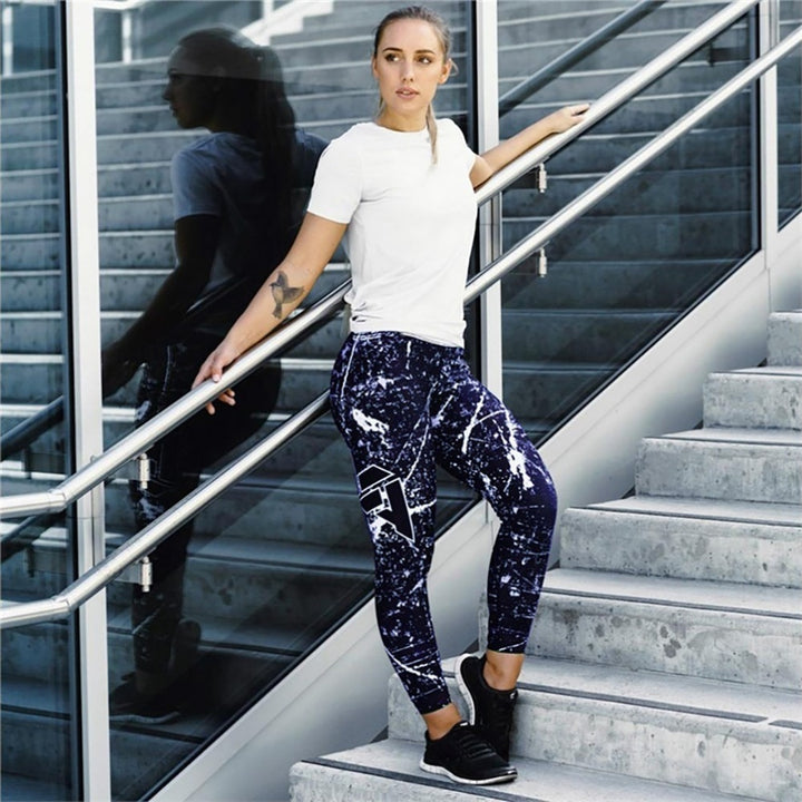 Printing Strength Slim Leggings - deem-gaze.com