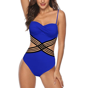 Backless Knotted Swimsuit - deem-gaze.com