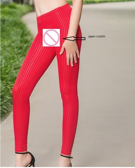 Vertical Stripes Leggings - deem-gaze.com